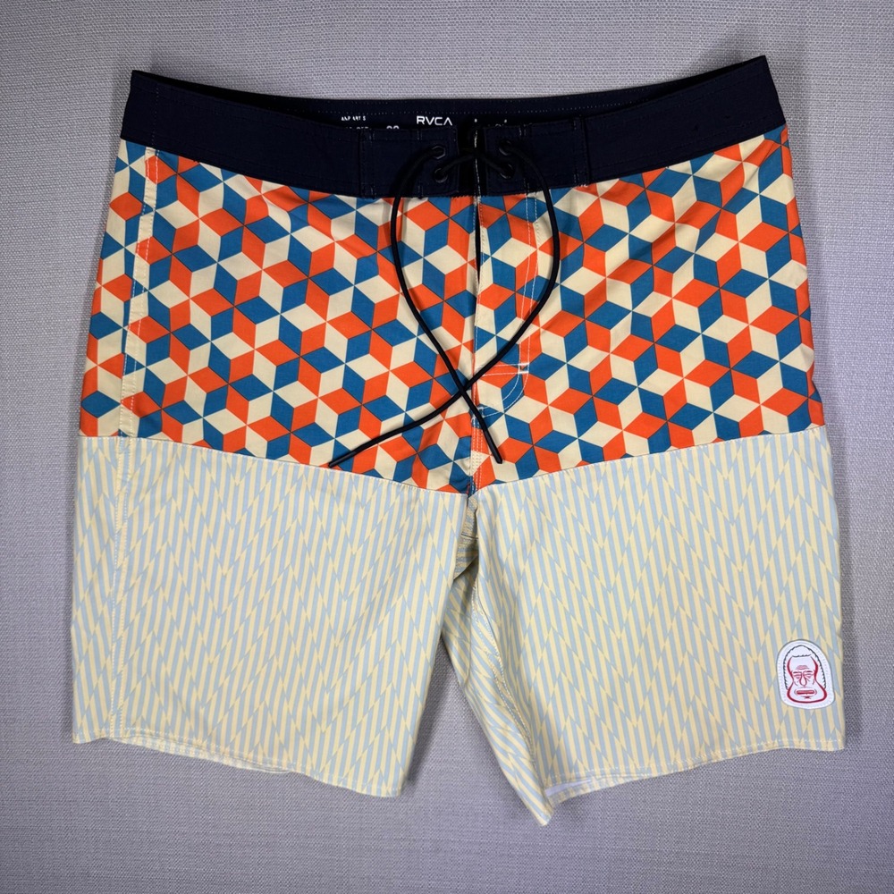 RVCA Rare Mens Barry McGee Twist Artist Network Program Board Shorts Size 32